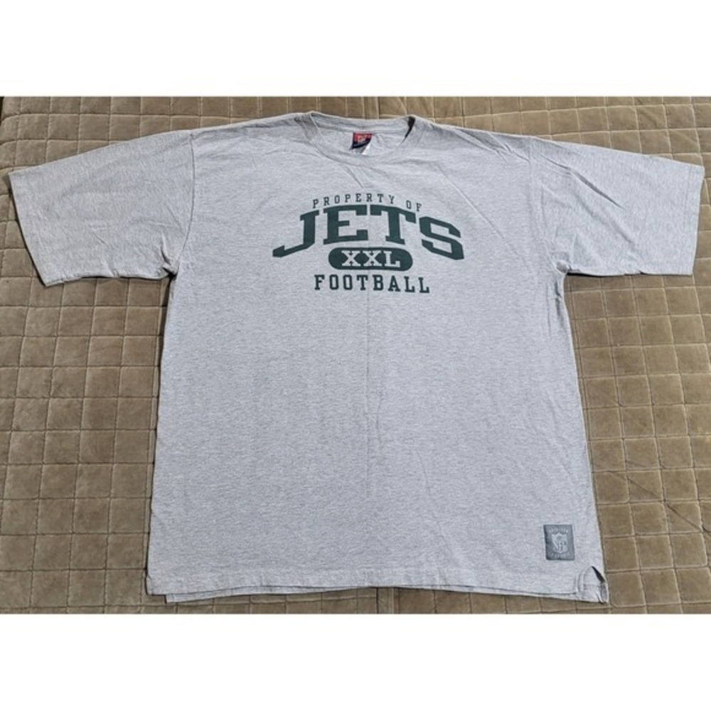 Reebok Gridiron Classic New York Jets Football Crew T Shirt Gray Size XX-Large